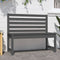 vidaXL - Tuinbank - 109 - cm - massief - grenenhout - grijs