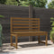vidaXL - Tuinbank - 109 - cm - massief - grenenhout - honingbruin
