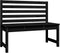 vidaXL - Tuinbank - 109 - cm - massief - grenenhout - zwart