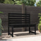 vidaXL - Tuinbank - 109 - cm - massief - grenenhout - zwart
