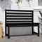vidaXL - Tuinbank - 109 - cm - massief - grenenhout - zwart