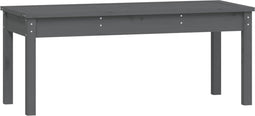 vidaXL - Tuinbank - 109x44x45 - cm - massief - grenenhout - grijs