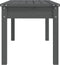 vidaXL - Tuinbank - 109x44x45 - cm - massief - grenenhout - grijs