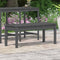 vidaXL - Tuinbank - 109x44x45 - cm - massief - grenenhout - grijs