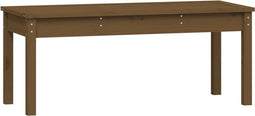 vidaXL - Tuinbank - 109x44x45 - cm - massief - grenenhout - honingbruin