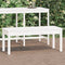 vidaXL - Tuinbank - 109x44x45 - cm - massief - grenenhout - wit