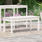 vidaXL - Tuinbank - 109x44x45 - cm - massief - grenenhout - wit