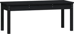 vidaXL - Tuinbank - 109x44x45 - cm - massief - grenenhout - zwart