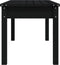 vidaXL - Tuinbank - 109x44x45 - cm - massief - grenenhout - zwart