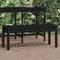 vidaXL - Tuinbank - 109x44x45 - cm - massief - grenenhout - zwart