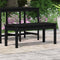 vidaXL - Tuinbank - 109x44x45 - cm - massief - grenenhout - zwart