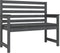 vidaXL - Tuinbank - 109x48x91,5 - cm - massief - grenenhout - grijs