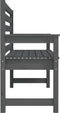 vidaXL - Tuinbank - 109x48x91,5 - cm - massief - grenenhout - grijs