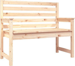 vidaXL - Tuinbank - 109x48x91,5 - cm - massief - grenenhout