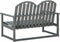 vidaXL - Tuinbank - 110 - cm - massief - acaciahout - grijs