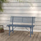 vidaXL - Tuinbank - 110 - cm - staal - grijs