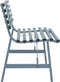 vidaXL - Tuinbank - 110 - cm - staal - grijs
