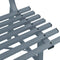 vidaXL - Tuinbank - 110 - cm - staal - grijs
