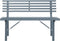vidaXL - Tuinbank - 110 - cm - staal - grijs