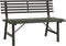 vidaXL - Tuinbank - 110 - cm - staal - zwart