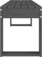 vidaXL - Tuinbank - 110x38x45 - cm - massief - grenenhout - grijs
