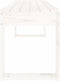 vidaXL - Tuinbank - 110x38x45 - cm - massief - grenenhout - wit