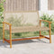 vidaXL - Tuinbank - 112 - cm - poly - rattan - en - acaciahout - beige