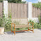 vidaXL - Tuinbank - 112 - cm - poly - rattan - en - acaciahout - beige