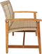 vidaXL - Tuinbank - 112 - cm - poly - rattan - en - acaciahout - beige
