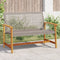 vidaXL - Tuinbank - 112 - cm - poly - rattan - en - acaciahout - grijs
