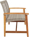 vidaXL - Tuinbank - 112 - cm - poly - rattan - en - acaciahout - grijs