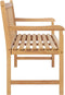 vidaXL - Tuinbank - 114 - cm - massief - teakhout