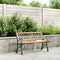 vidaXL - Tuinbank - 116 - cm - massief - vurenhout - en - staal