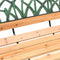 vidaXL - Tuinbank - 116 - cm - massief - vurenhout - en - staal
