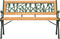 vidaXL - Tuinbank - 116 - cm - massief - vurenhout - en - staal