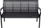vidaXL - Tuinbank - 116 - cm - staal - en - HKC - zwart