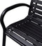 vidaXL - Tuinbank - 116 - cm - staal - en - HKC - zwart