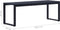 vidaXL - Tuinbank - 120,5 - cm - PS-plaat - zwart