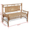 vidaXL - Tuinbank - 120 - cm - bamboe