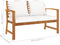 vidaXL - Tuinbank - 120 - cm - en - crèmekleurig - kussen - acaciahout
