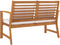 vidaXL - Tuinbank - 120 - cm - en - crèmekleurig - kussen - acaciahout