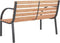 vidaXL - Tuinbank - 120 - cm - hout - en - ijzer
