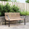 vidaXL - Tuinbank - 120 - cm - hout - en - ijzer