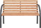 vidaXL - Tuinbank - 120 - cm - hout - en - ijzer