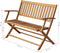 vidaXL - Tuinbank - 120 - cm - massief - acaciahout