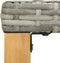 vidaXL - Tuinbank - 120 - cm - poly - rattan - en - massief - acaciahout - grijs