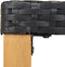 vidaXL - Tuinbank - 120 - cm - poly - rattan - en - massief - acaciahout - zwart