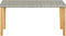 vidaXL - Tuinbank - 120 - cm - poly - rattan - en - massief - acaciahout - grijs