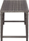 vidaXL - Tuinbank - 120 - cm - poly - rattan - grijs