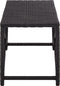 vidaXL - Tuinbank - 120 - cm - poly - rattan - zwart